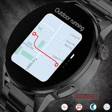 2022 New NFC Smart Watch Men Custom Dial Call Sport GPS Track Watches Women Heart Rate ECG Smartwatc