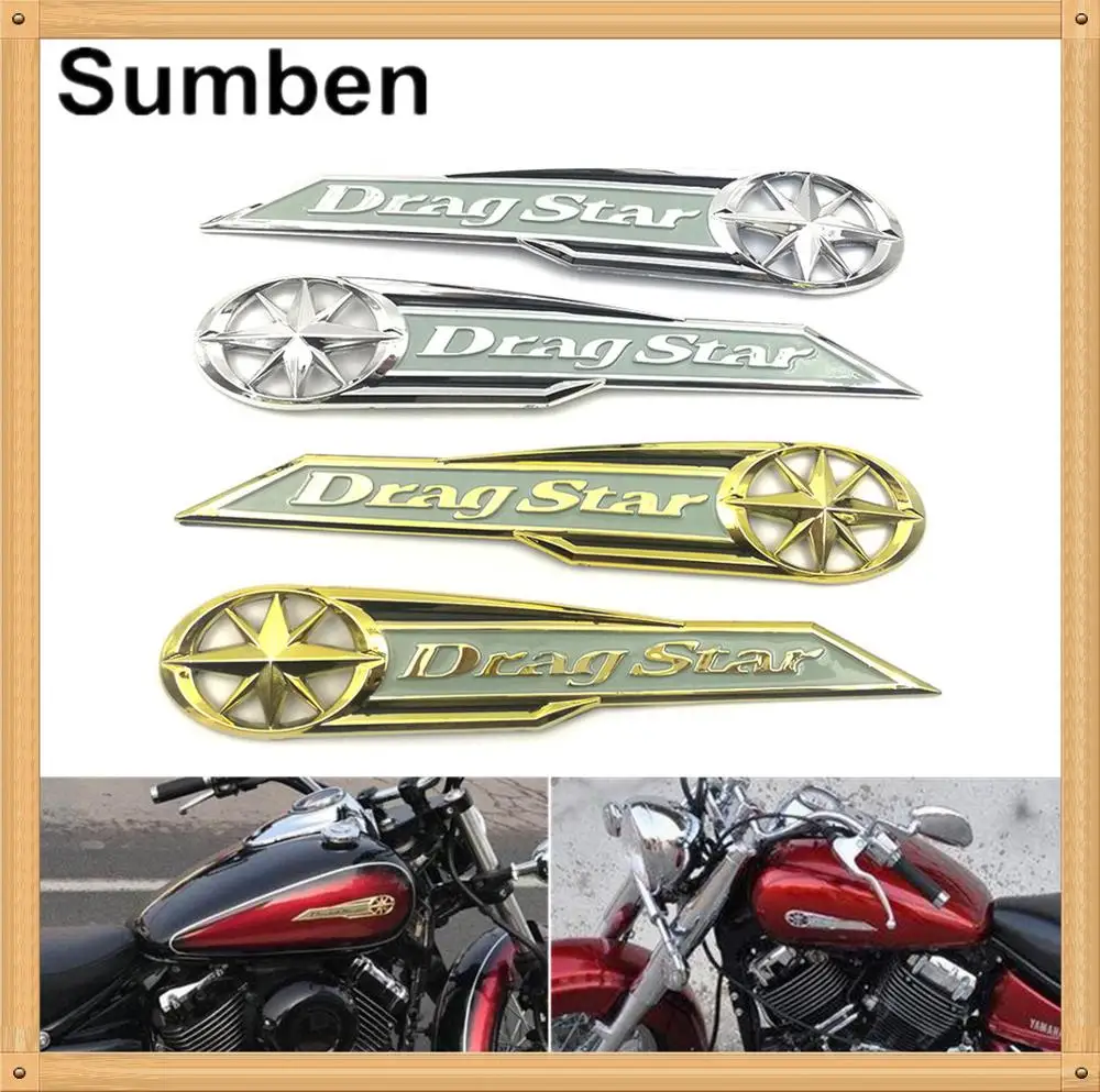 Топливный бак газа эмблемы 3D значок для Yamaha Dragstar Vstar 125 250 400 650 950 1100 1300 XVS125 XVS250 XVS400