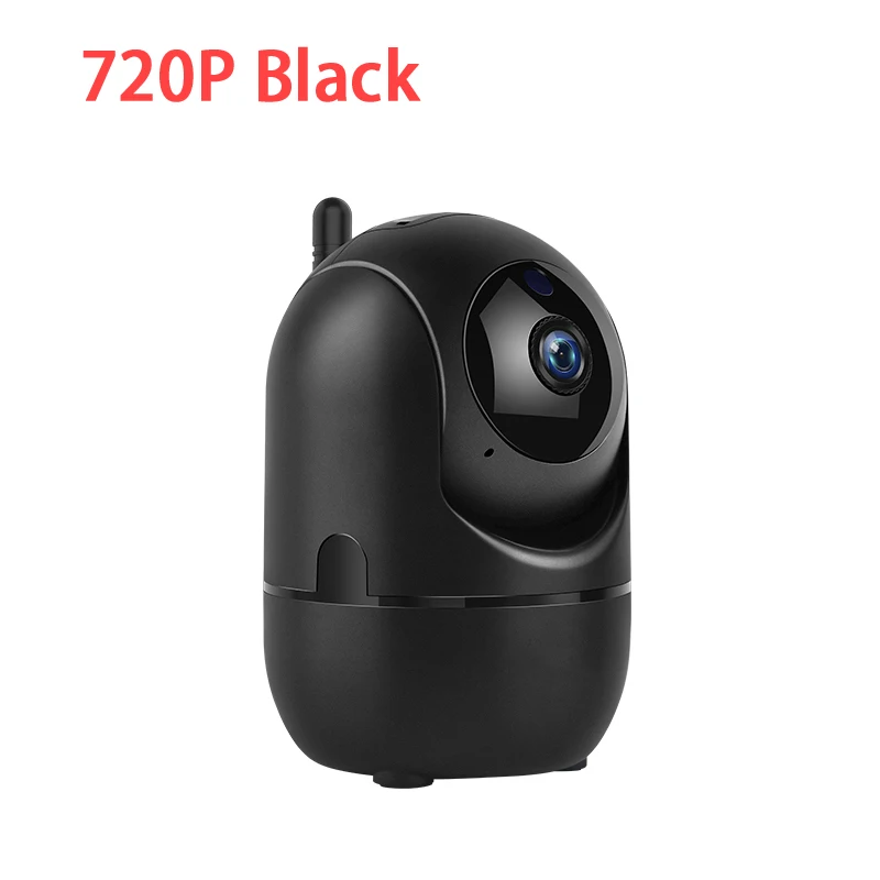 720p Black 1080P облачная IP камера, домашняя охранная камера наблюдения, автоматическая отслеживающая сетевая камера с wifi, беспроводная CCTV камера, мини wifi камера - Цвет: 720p Black