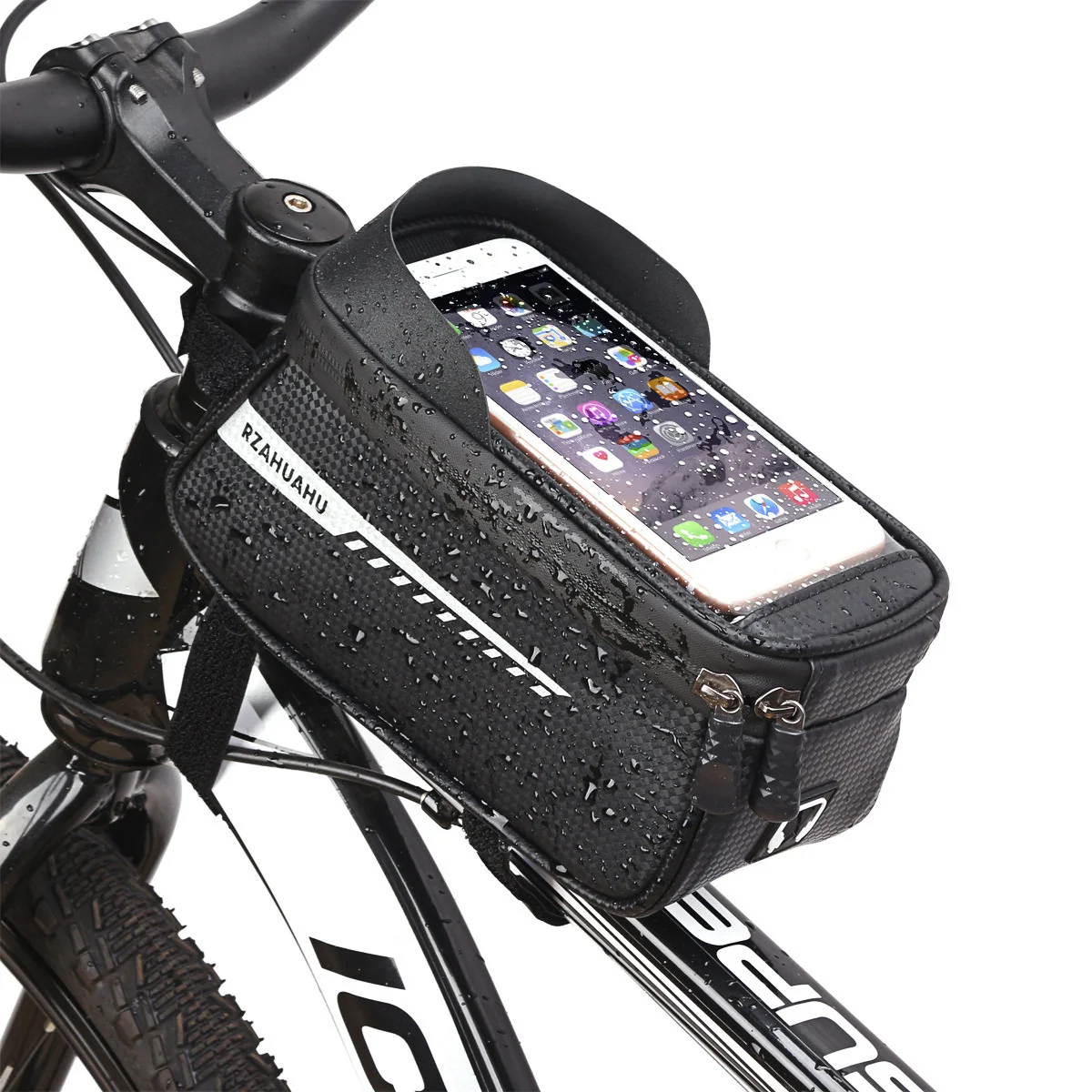 

Mountain bike bicycle upper tube beam bag car tube bag mobile phone touch screen bag riding equipment