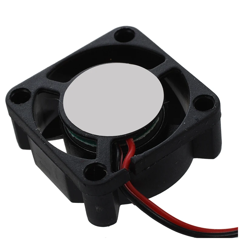 

25mm x 10mm 2Pin DC 12V 0.05A Black Plastic Mini Cooling Fan