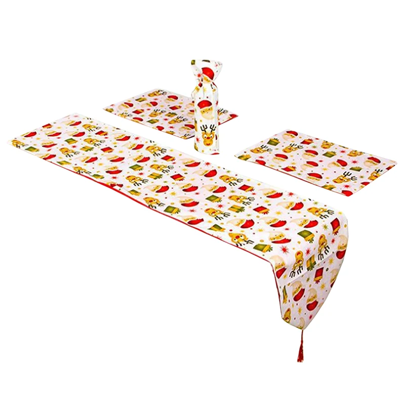 

Настольная дорожка, рождественские сосновые ветви, снежинки, роскошный набор, украшение для свадебного стола, настольная дорожка, Рождеств...