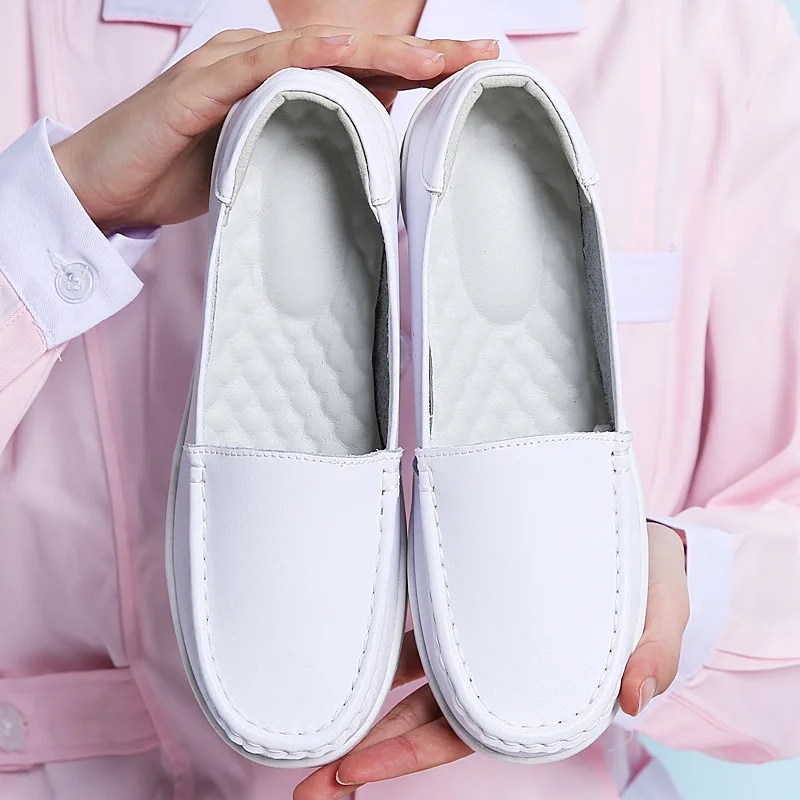 BEYARNELeather/2019 женские туфли на плоской подошве Осенние танкетке Туфли для мам и
