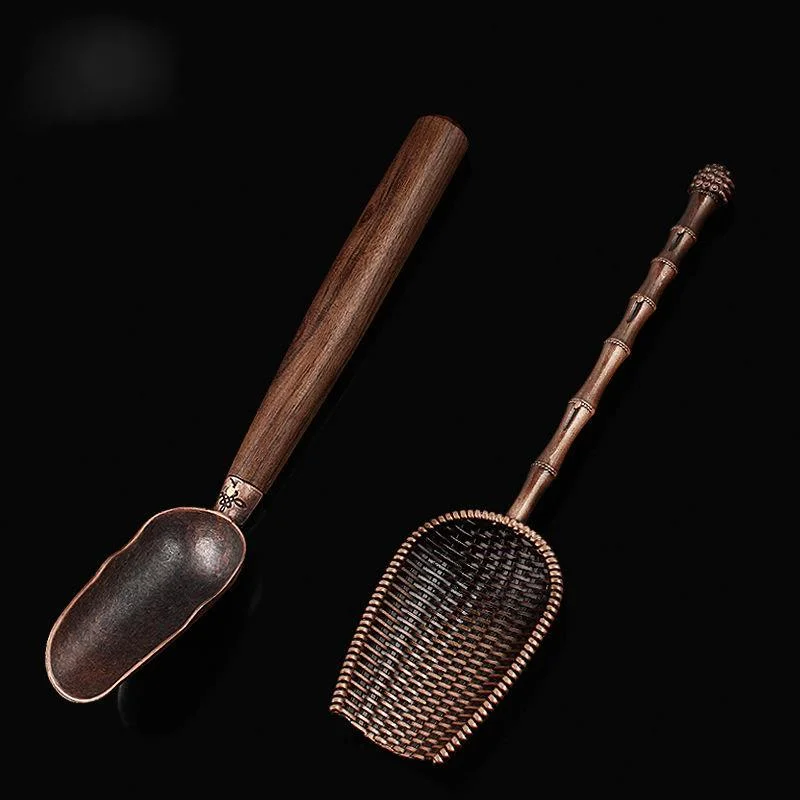

2pc Tea Spoon Stainless Steel Blackwood Rosewood Tea Spoon Tea Caddy Spoon Tea Spoon Tea Shovel Tea Ceremony Utensils Tools