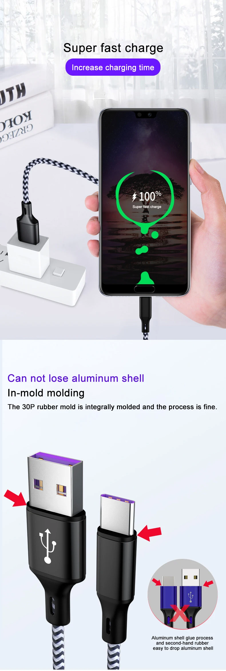 Чери 1 м Тип usb C кабель для Xiaomi A2 Redmi note 7 кабель с разъемом usb-c для 5A быстрой зарядки для samsung S9 USB кабель для передачи данных типа C кабели для передачи данных