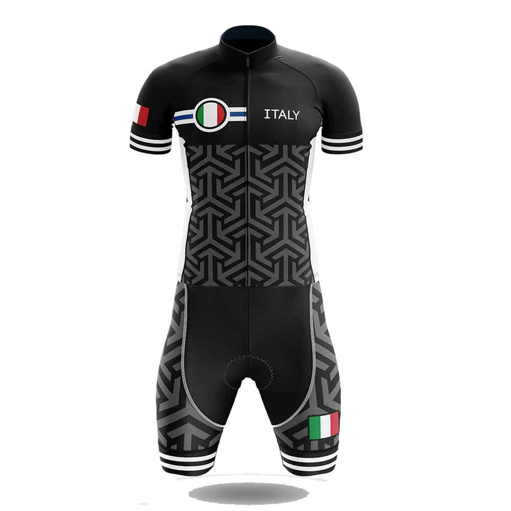 Итальянский костюм для триатлона велосипедный комплект из Джерси мужской