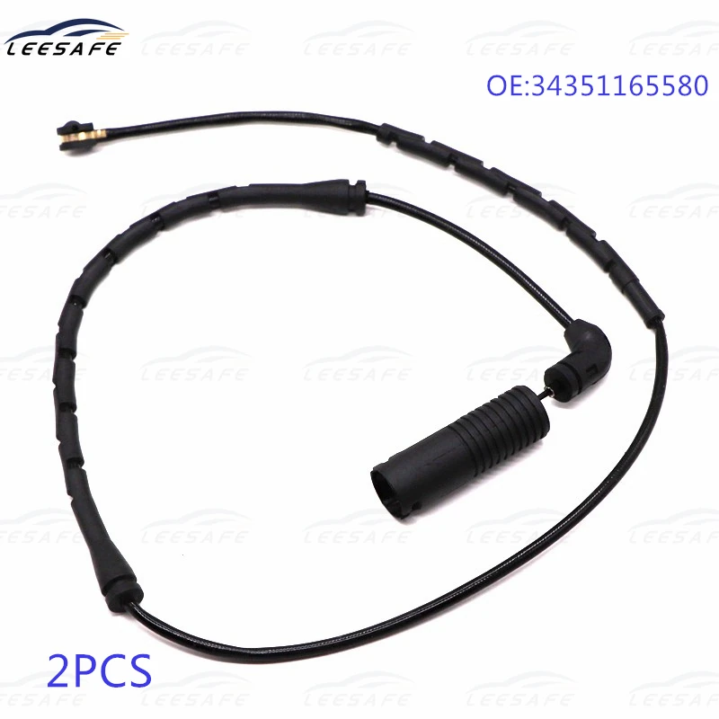 2PCS Rear Axle Brake Pad Wear Sensor for BMW X5 E53 Auto Car Accessory Brake Lines OEM NO 34351165580 Professional Spare Parts