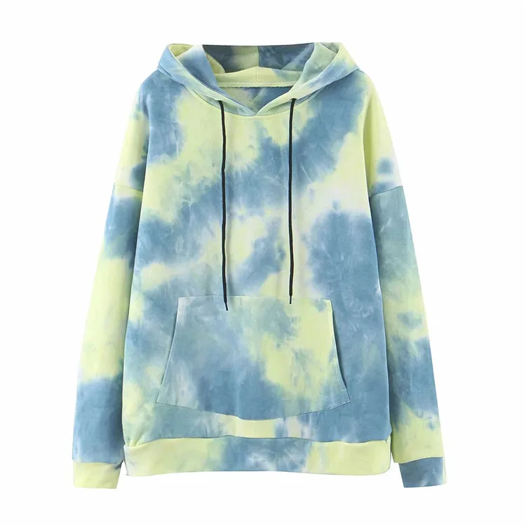 

2020 Tie Dye Oversized Hoodie For Women Sweatshirts Female Spring Autumn Hoody Casual Streetwear Clothes New Hip Pop Tops