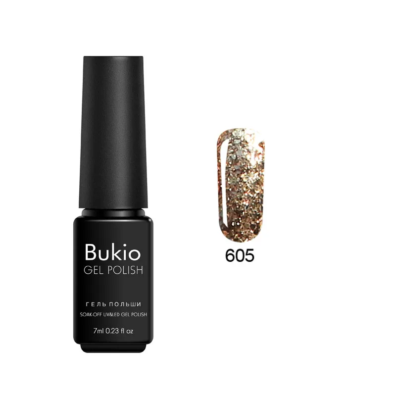 Bukio грунтовка для ногтей 3D Diamond 7 мл набор гель-лаков полуперманентные эмали УФ светодиодная лампа все для маникюра - Цвет: 605
