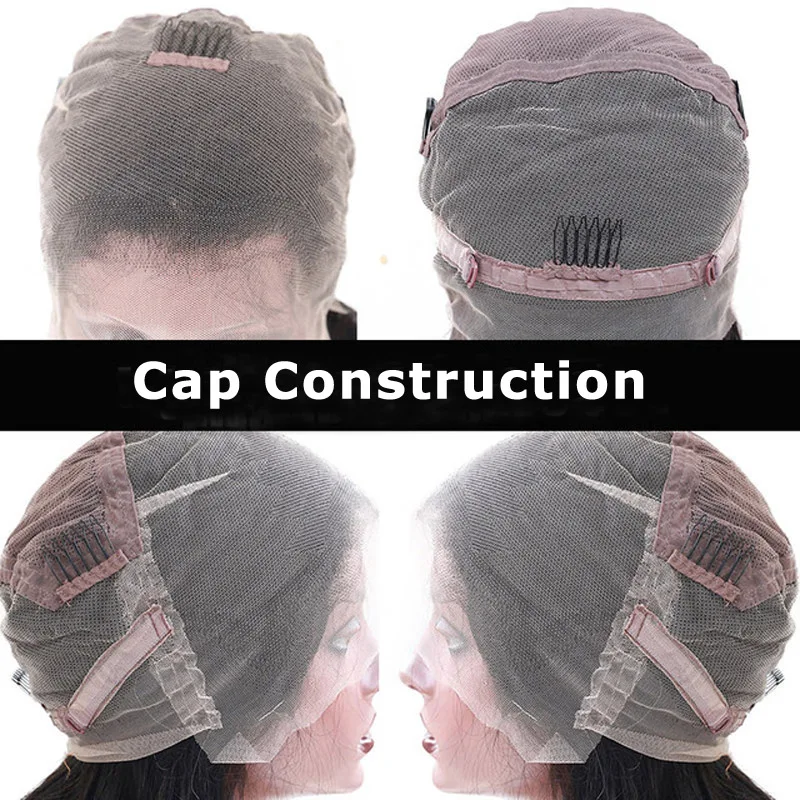 Кудрявые прямые полные парики шнурка предварительно сорванные 250 Плотность Glueless