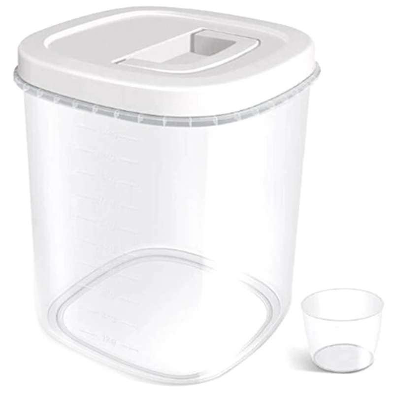 Rice Storage Container - 10 Lbs Airtight Cereal Bin With Measuring Cup Food Dispenser For | Дом и сад