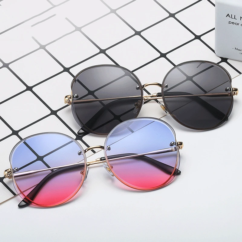 Ocean Sea Lens Sunglasses Women Eyewear Fashion Metal Frame Glasses Elegant Ladies Summer Sun 2020 New Unisex | Аксессуары для