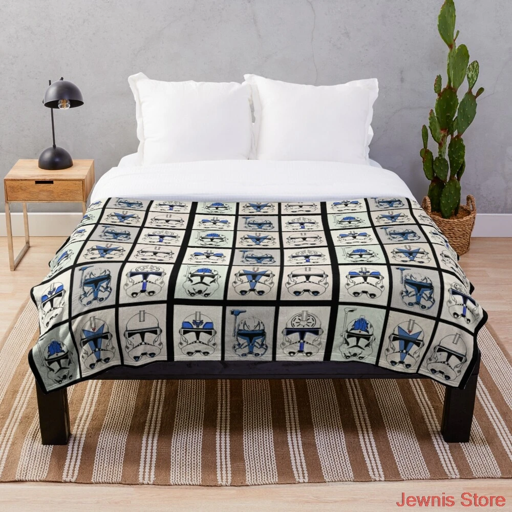 

Clone Troopers Good Soldiers Follow Orders Blanket Snowflake Wool Blanket Coral Fleece Bedspread Blankets Portable Blanket