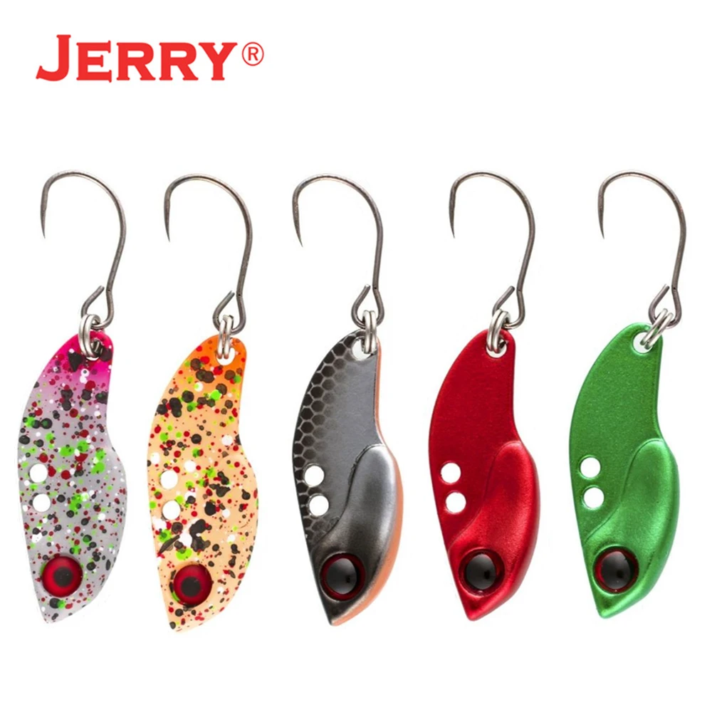 Jerry кинжал микро Сверхлегкий сплав рыболовные ложки форель джиг оседающая на дно