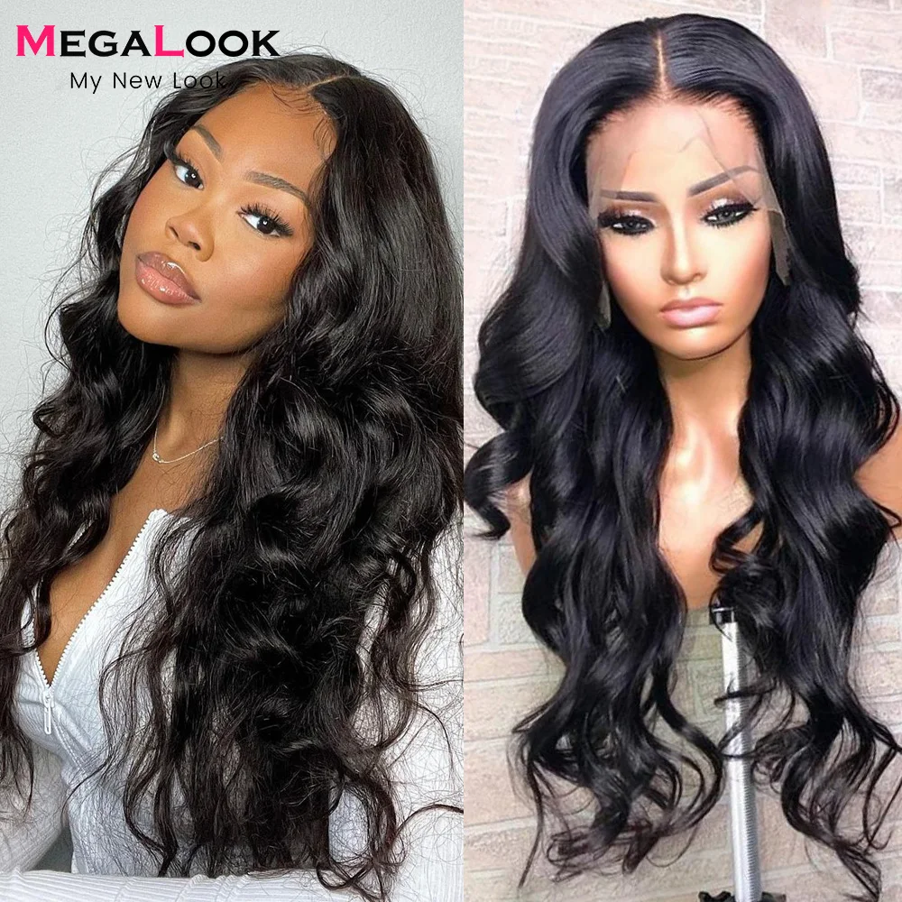 Парик HD на сетке с волнистыми волосами парик из человеческих волос спереди