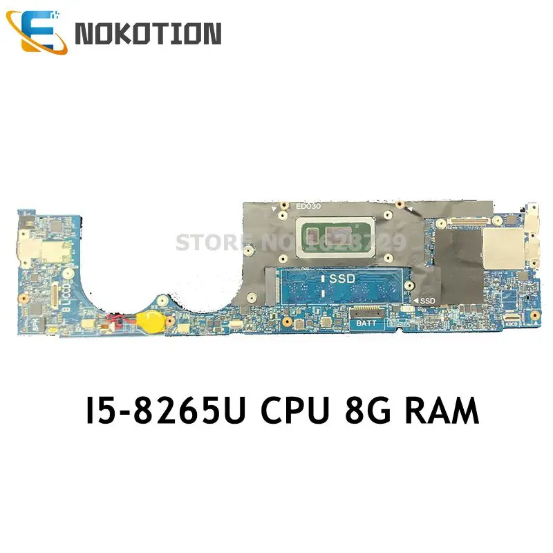 

NOKOTION EDO30 LA-E672P for DELL XPS 13 9380 13.3 inch laptop mothebroard I5-8265U 1.6GHz 8G memory GMA UHD 620