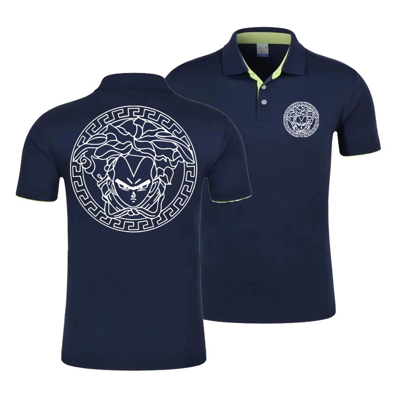 Мужские поло Dragon Ball из чистого хлопка дышащие классические персональные