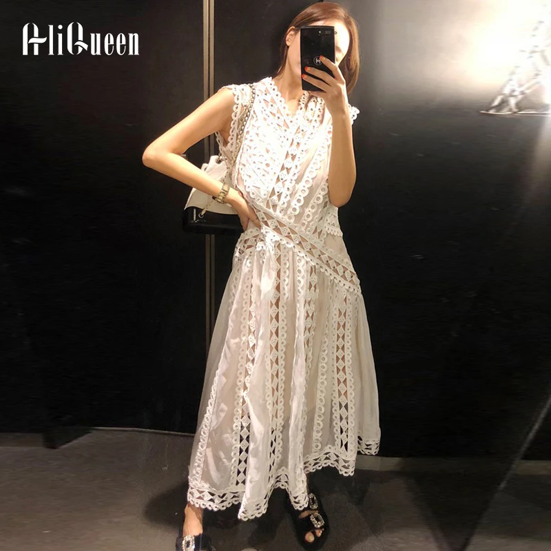 Женское асимметричное кружевное платье модельное дизайнерское элегантное