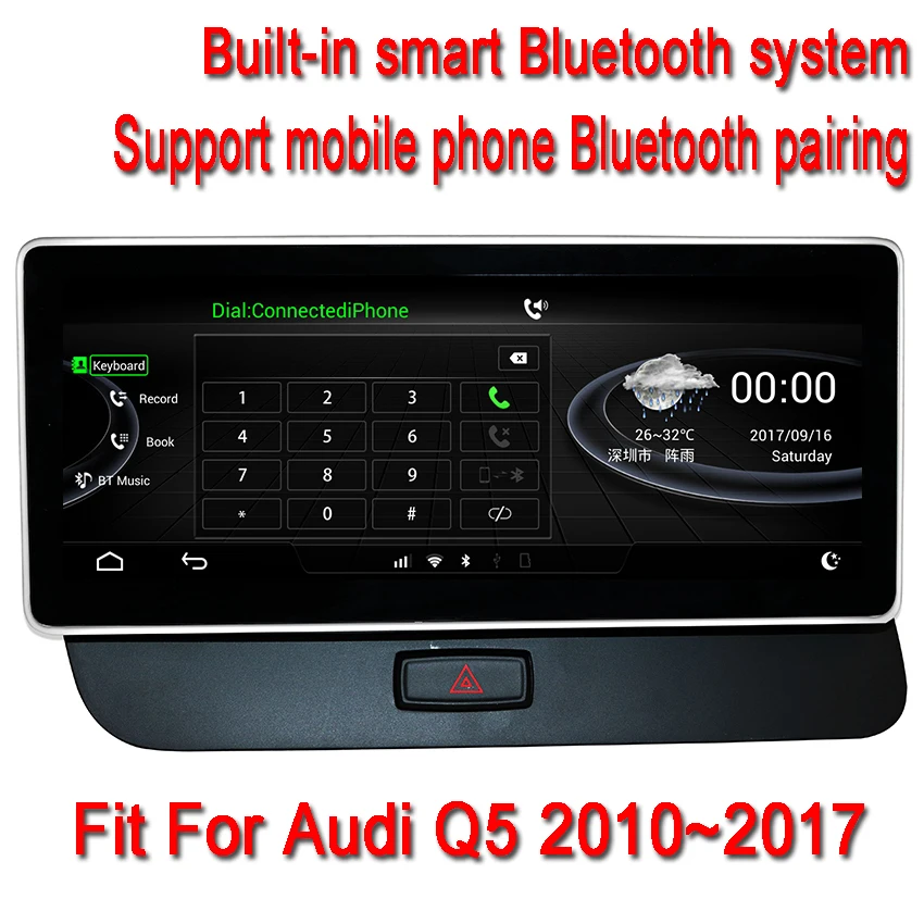 Liislee 10 25 &quotAndroid для Audi Q5 2010 ~ 2017 сенсорный экран gps навигация радио стерео тире