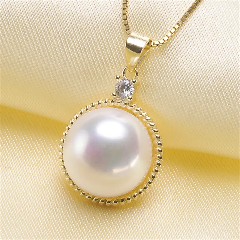 

Pearl Pendant Settings, Fashionable Bases Setting Pendant Mountings 925 Silver Pendant Jewelry DIY making No Pearl No Chain