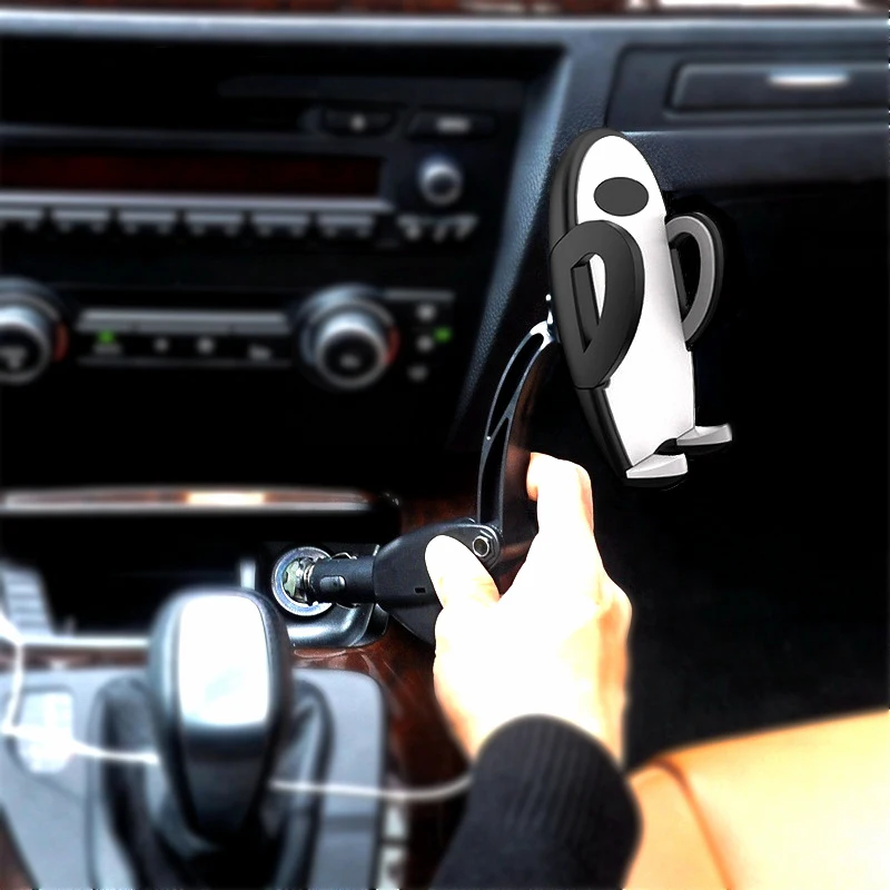 

2.0A Two USB Charging Ports Mobile Phone Chargers Universal Car Lighter Cell Phone Charger Holder Mount