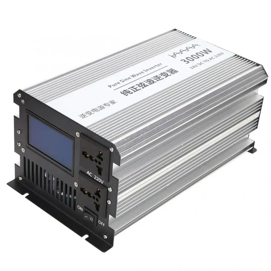 3000 Вт Чистая Синусоидальная волна инвертор DC 24 В в AC 220 усилитель конвертера