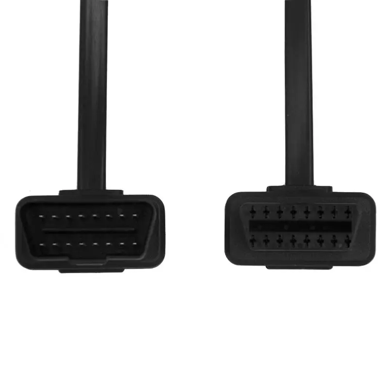 Бесплатная доставка! Удлинительный кабель OBD II с переключателем плоский тонкий