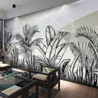 Пользовательские 3D обои, современные минималистичные скандинавские абстрактные геометрические тропические лес, банановые листья, росписи на диван для гостиной, ТВ