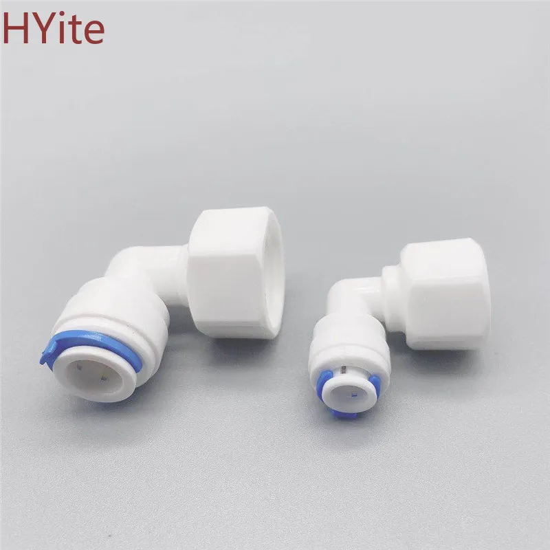 RO водный фитинг локоть 1/4 &quot3/8&quot OD шланг &quot1/2&quot 1/8 &quotBSP Женская резьба