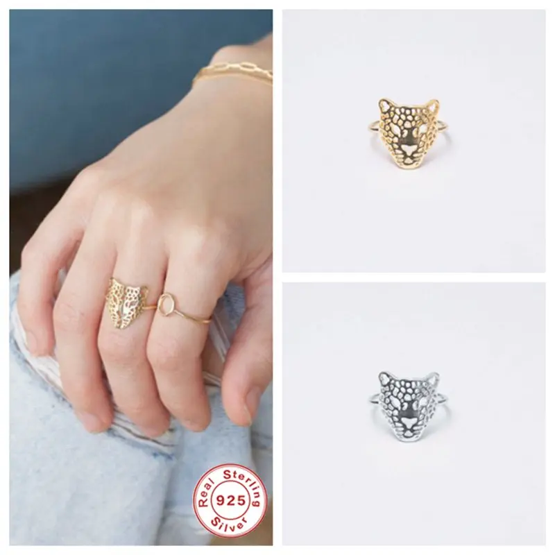 100% 925 пробы Серебряное кольцо на палец в европейском и американском стиле С