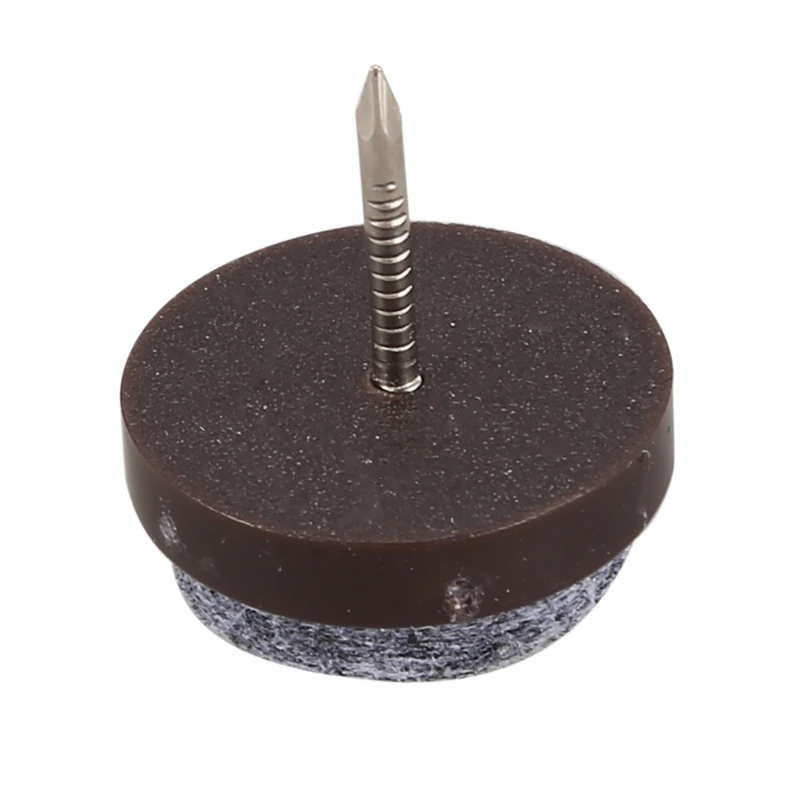 

40pcs Furniture Feet Felt Floor Protector Pad Nail Stud 20mm Dia
