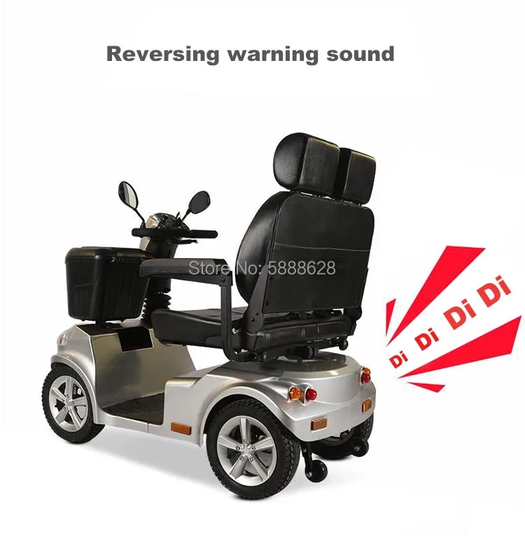 

4 Wheel older electric mobility scooter for two seat disabled electric wheelchair