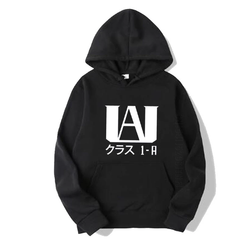 

Casual My Hero Academia Printing Hoodies Solid Fashion Designer Streetwear Hooded Tops Men Hoodie School Uniforms