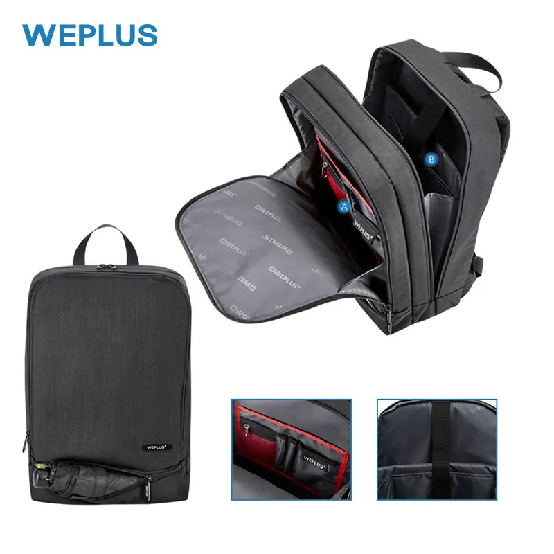 Рюкзак WEPLUS для мужчин многофункциональный водонепроницаемый с отделением