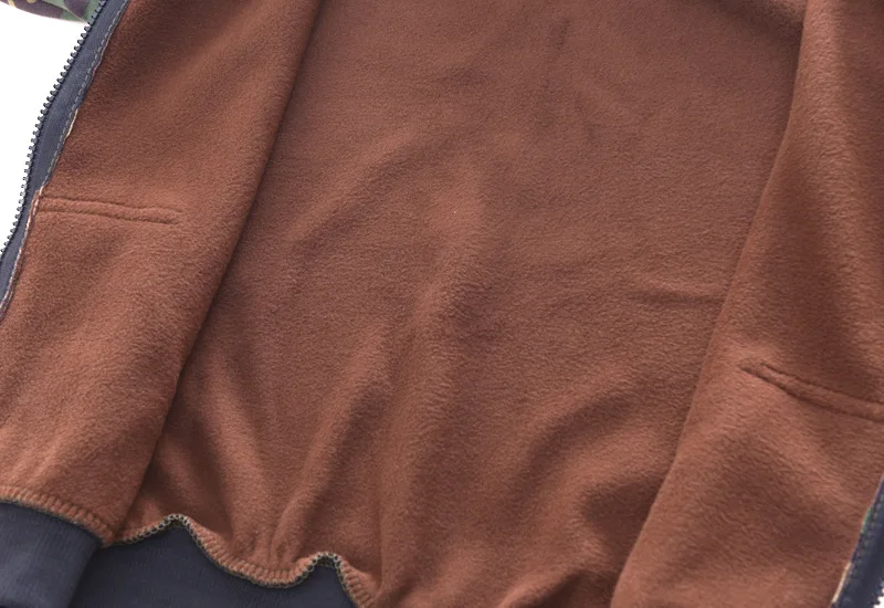 Зимняя теплая одежда для мальчиков и девочек камуфляжные комплекты в стиле