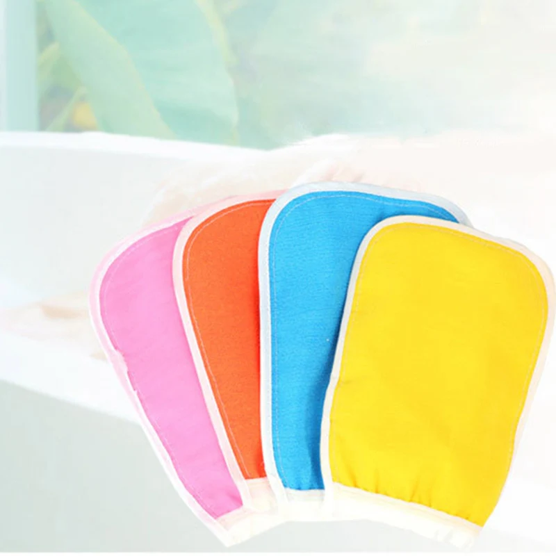

Shower Exfoliator Two sided Bath Glove Body Cleaning Scrub Dead Skin Removal Massage Mitt Exfoliate Peeling Glove Towel
