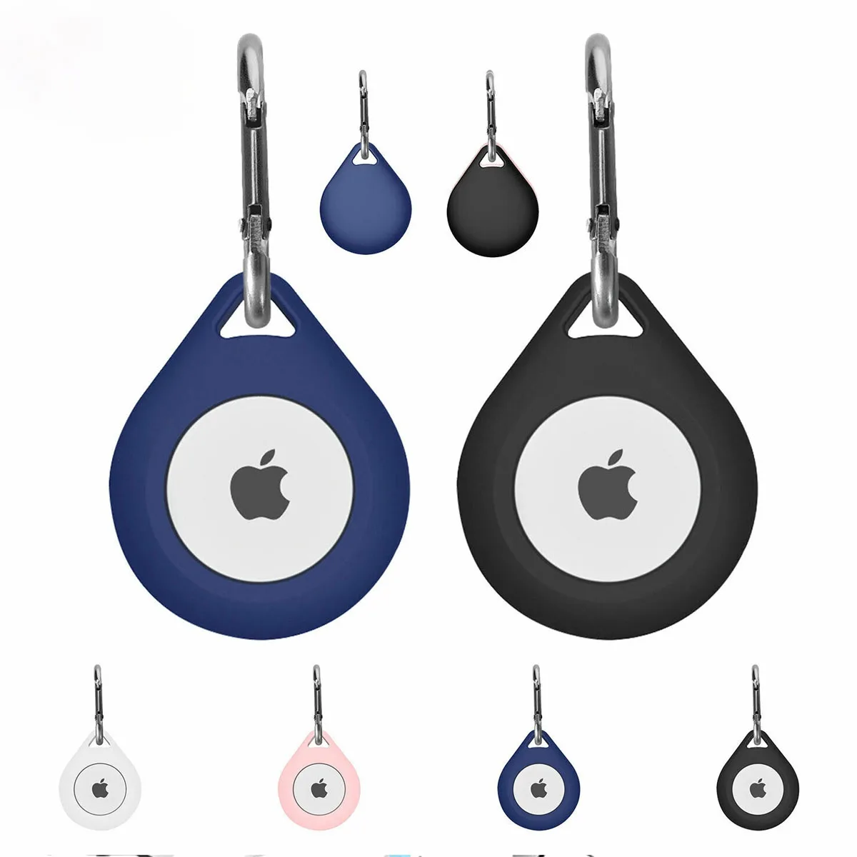 

For Apple Airtags Liquid Silicone Protective Sleeve For Apple Locator Tracker Anti-lost Device Keychain Protective Sleeve Hot
