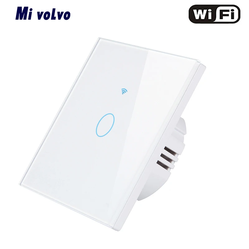Smart touch switch WIFI network APP дистанционное управление стандарт ЕС 1/2/3gang закаленное стекло