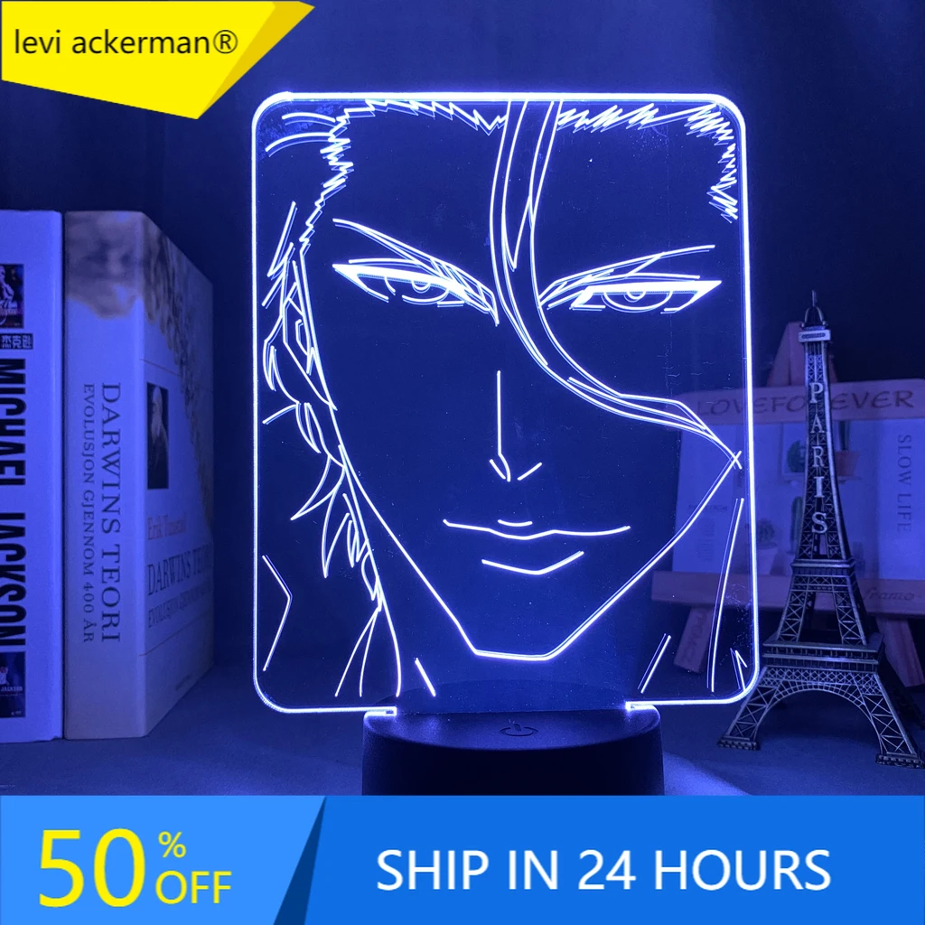 3d лампа Аниме Bleach сосукэ Ичиго для Спальня украшение ночной Светильник классный