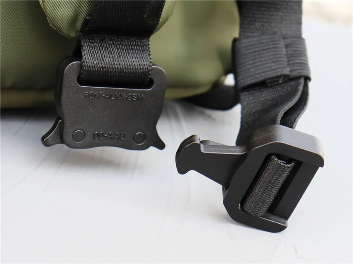 

1017 ALYX 9SM Backpacks Men Women Jacquard ALYX Bag Metal Zipper Inside Leatherwear Mark Nylon Bags