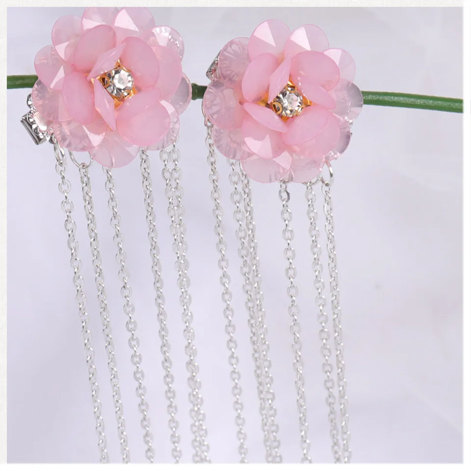 Винтажные заколки для волос с кисточками и цветами шпильки в старинном китайском