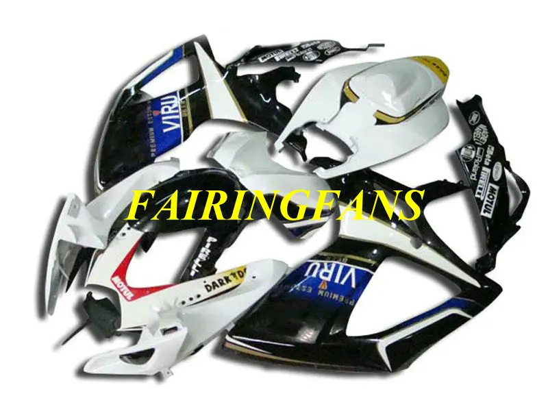 Комплект обтекателей для мотоцикла GSXR600 750 K6 06 07 GSXR 600 GSXR750 2006 2007 Белый Черный