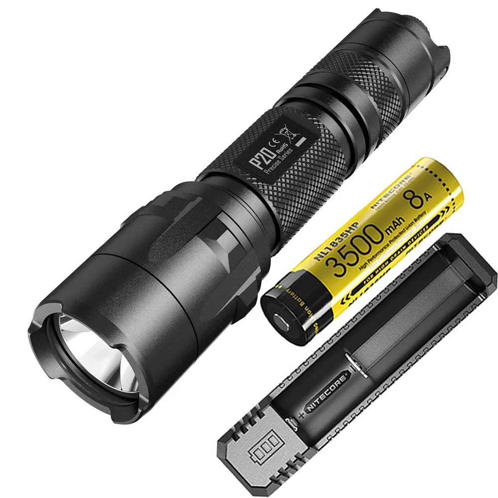 Тактический фонарик NITECORE P20 светодиодный фонарь максимальной яркости 800 люмен