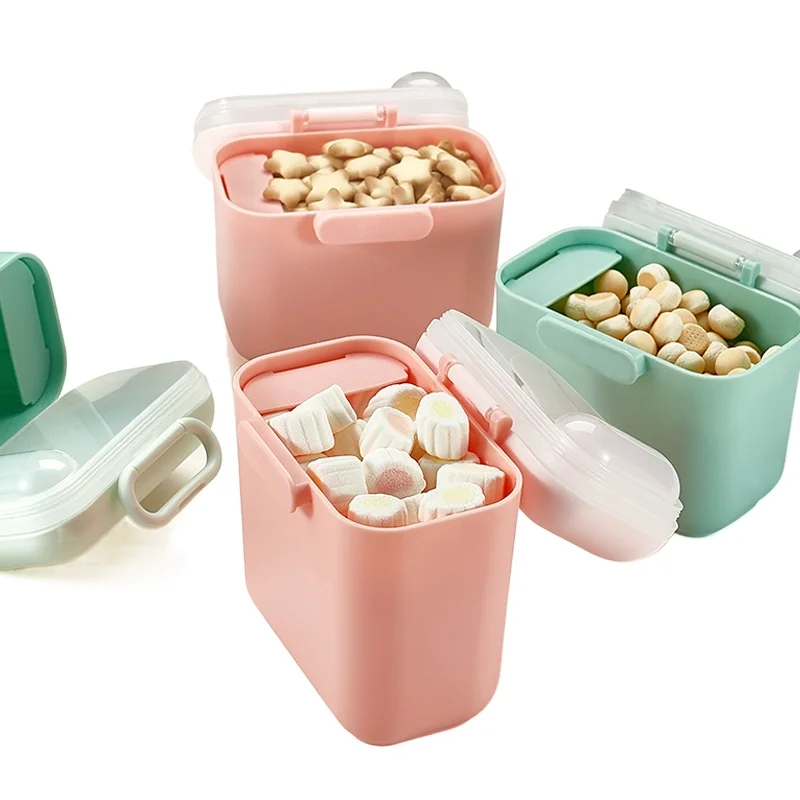 Caja port&aacute;til de viaje para leche en polvo, almacenamiento de leche en polvo extra&iacute;ble, caja de alimentaci&oacute;n para ni&ntilde;os peque&ntilde;os, 2021-0