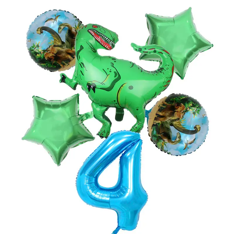 

Dinosaur Foil Helium Cartoon 40inch Number Balloons Birthday Decoration Kids' Toys Dinosaur Funny Gifts Baby Shower