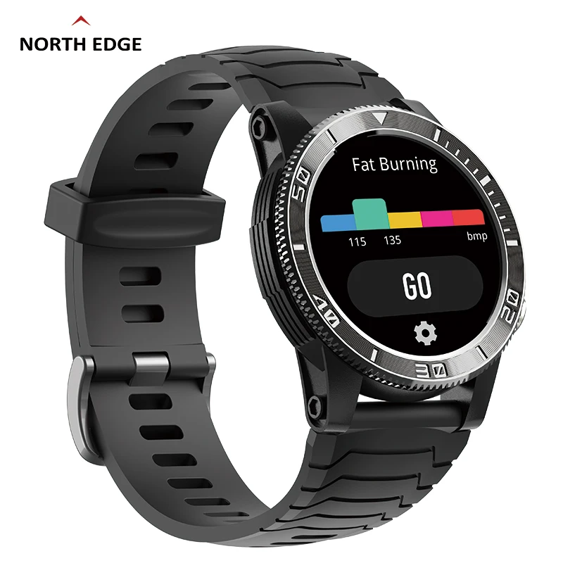 Смарт-часы North Edge мужские/женские с GPS-трекером и датчиком уровня кислорода в