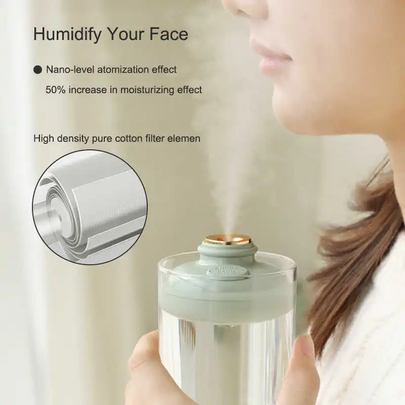 

Drift Bottle Wireless Air Humidifier Portable Diffuser USB Nano Mini Face Humidifier Spray Mist Aroma Diffuser For Home