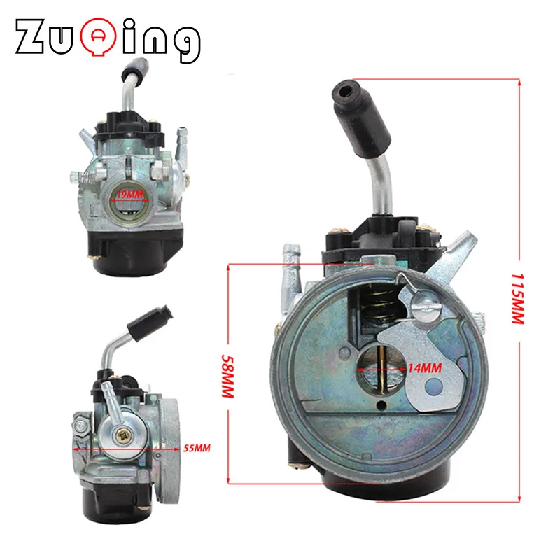 

14mm Carburetor Water Cooled Carb Modify 37cc 43cc 47cc 49cc 2-Stroke motorcycle Mini Pocket bike Dirt Pit Bike ATV Quad