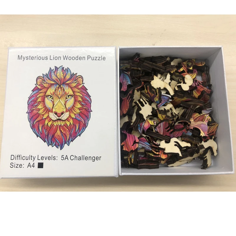

Wooden Puzzles For Adults Children Diy Animal Wooden Puzzle Dragon Elephant Lion Wooden Jigsaw Puzzle Animal Gift For Kids