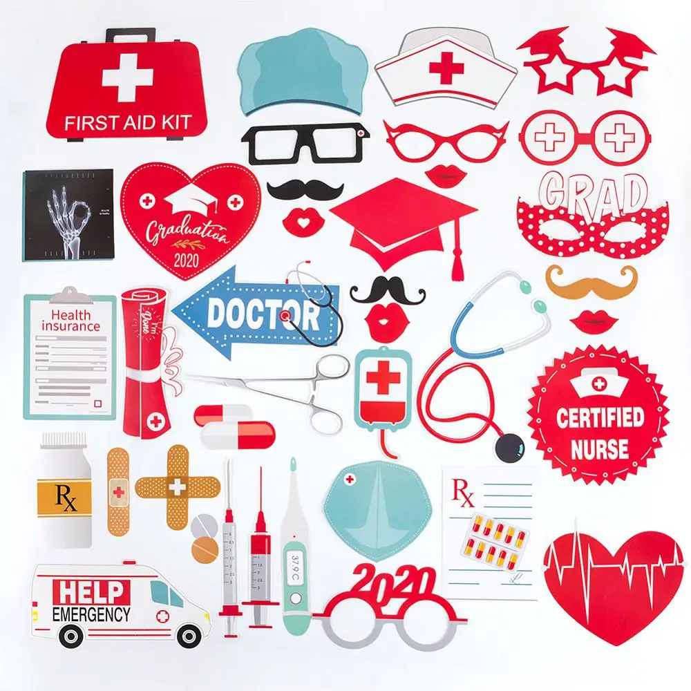 38 шт. реквизит для фотостудии доктора медсестры выпускного вечера медицинский